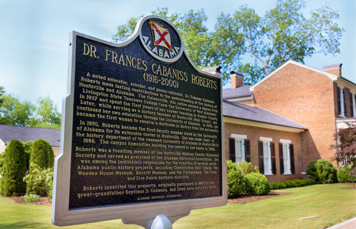 Cabiniss home historic marker