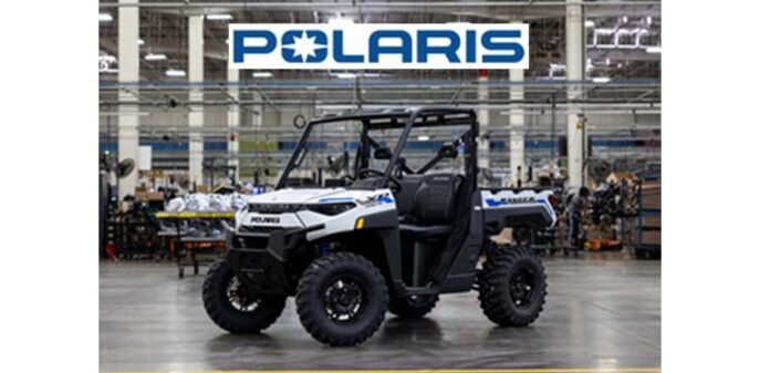 Polaris' all-new electric Ranger XP Kinetic side-by-side 4-wheeler offroad vehicles