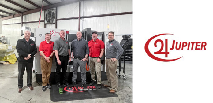 Team members with Jupiter CNC included Ray Whitehead, CEO, Luke Tankersley, Vice President of Sales, Jim Luce, Tyler Tankersley, and Nicole Brewer.