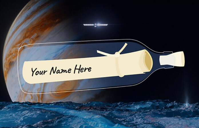 Europa Clipper Message in a Bottle Campaign