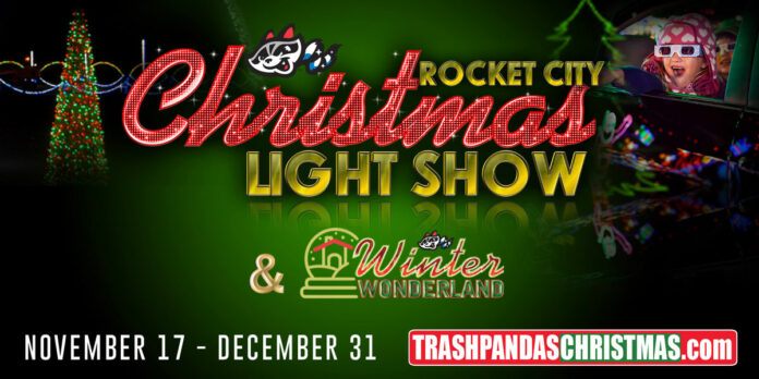 Christmas-Light-Show-Rocket-City-Trash-Pandas