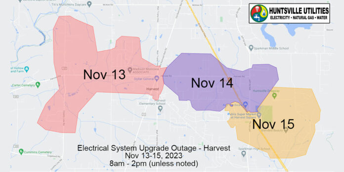 Huntsville-Utilities-Electrical-System-Outage-Nov-2023